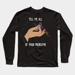 Tiny Violin FRONT & BACK Design Long Sleeve T-Shirt